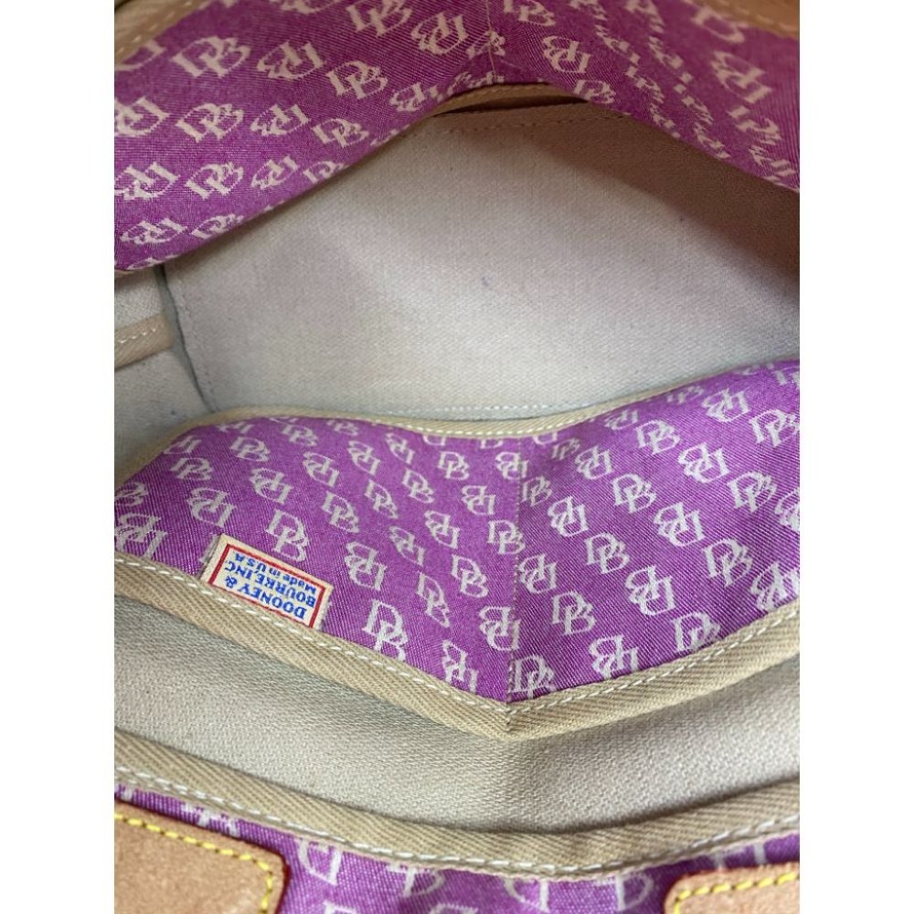 DOONEY & BOURKE Purple White Tan Tote Crossbodybag - Picture 11 of 13